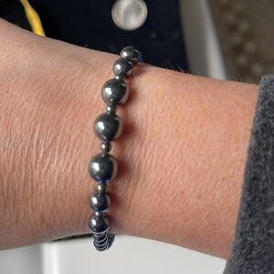 Black Beaded Bracelet